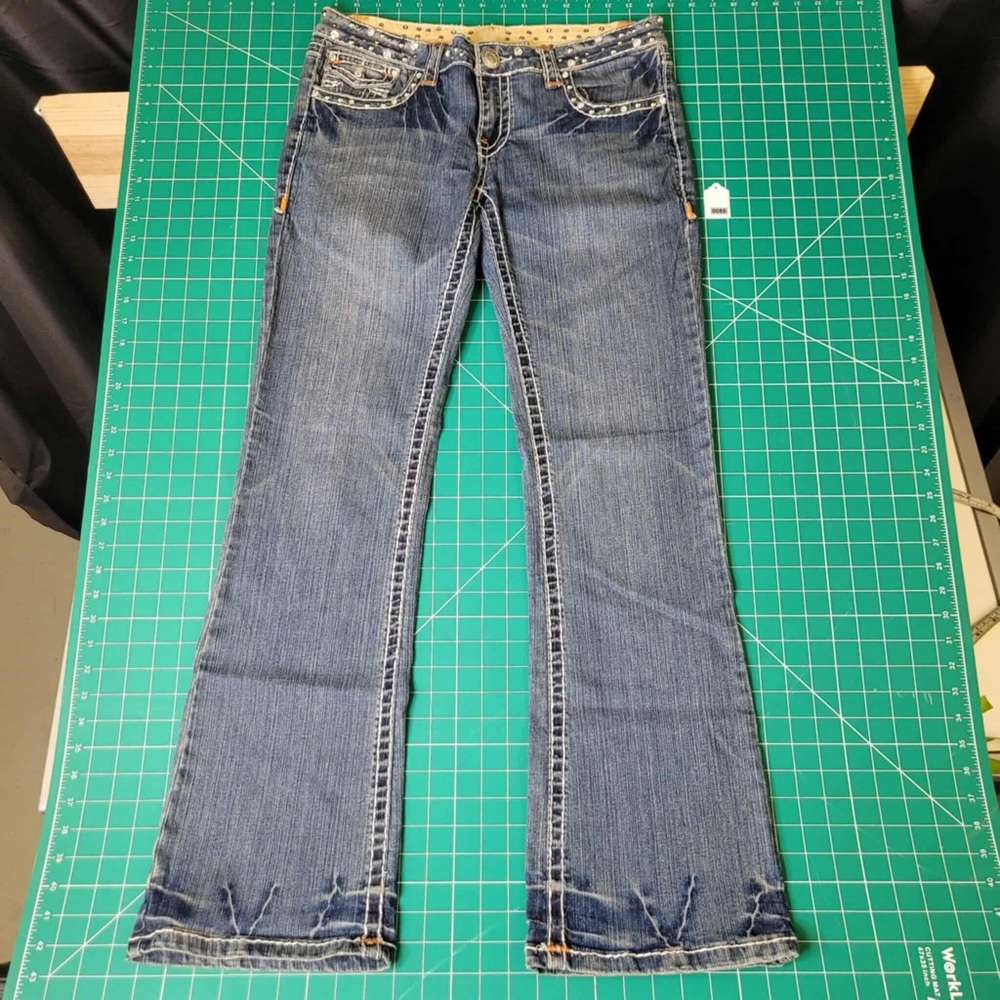 L.A. IDOL classic beaded Flare Jeans